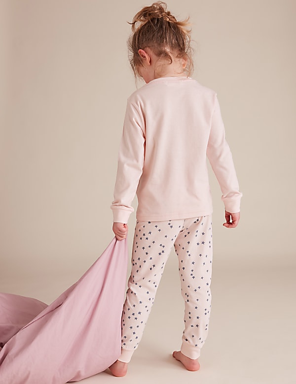 2pk Pure Cotton Cat Pyjama Sets (1-7 Yrs)