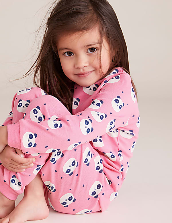 Buy 2pk Pure Cotton Panda Pyjama Sets 1 7 Yrs at Marks Spencer