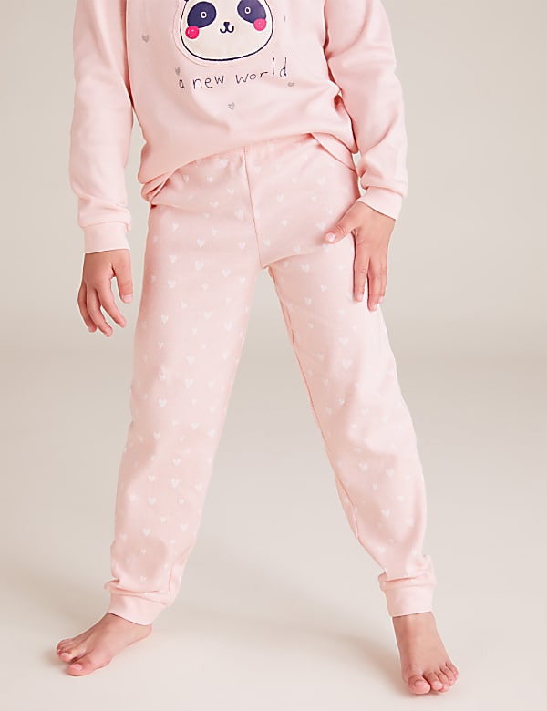 2pk Pure Cotton Panda Pyjama Sets (1-7 Yrs)