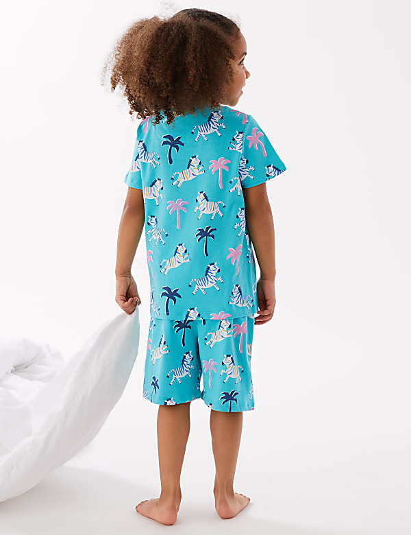 3pk Pure Cotton Printed Short Pyjama Sets (12 Mths - 7 Yrs)