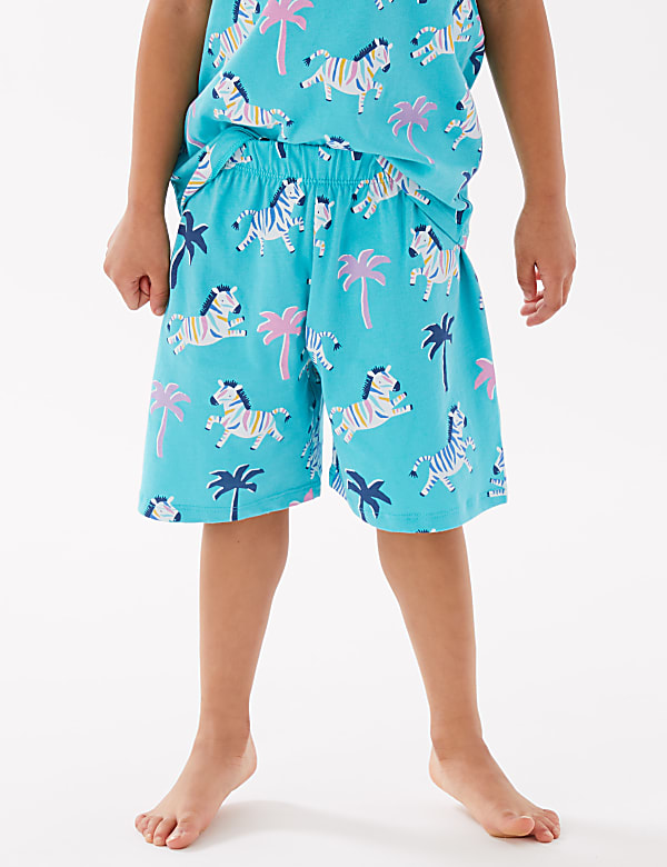 3pk Pure Cotton Printed Short Pyjama Sets (12 Mths - 7 Yrs)