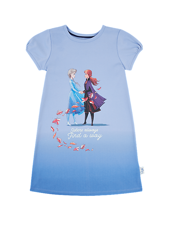 Disney Frozen 2 Glitter Print Nightdress (2-10 Yrs)