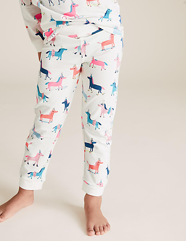 Cotton Rich Unicorn Print Pyjama Set