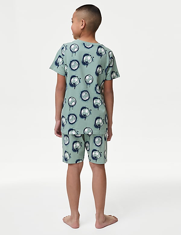 Pure Cotton Football Pyjamas (7-14 Yrs)