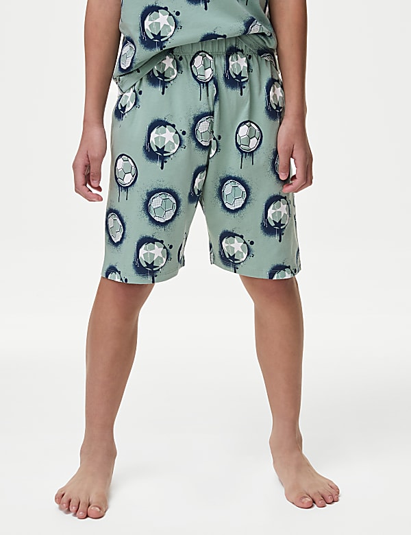 Pure Cotton Football Pyjamas (7-14 Yrs)