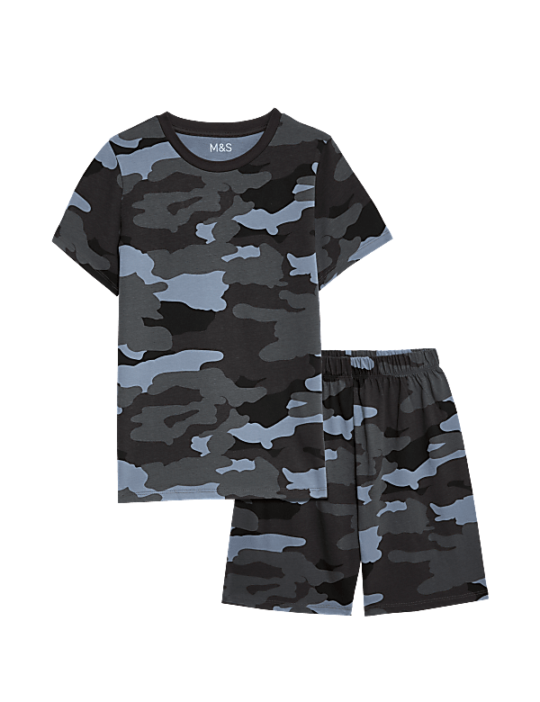 Pure Cotton Camouflage Pyjamas (7-14 Yrs)