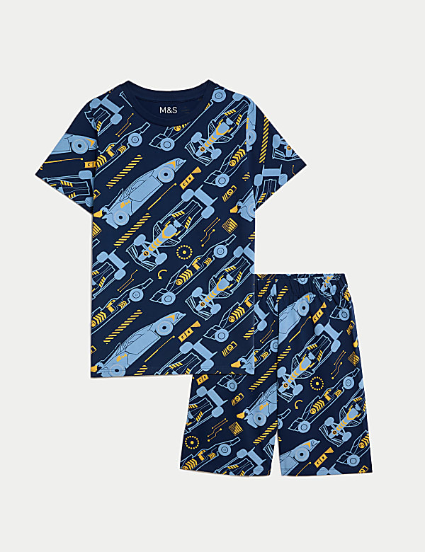 Pure Cotton Racing Car Pyjamas (7-14 Yrs) - ES