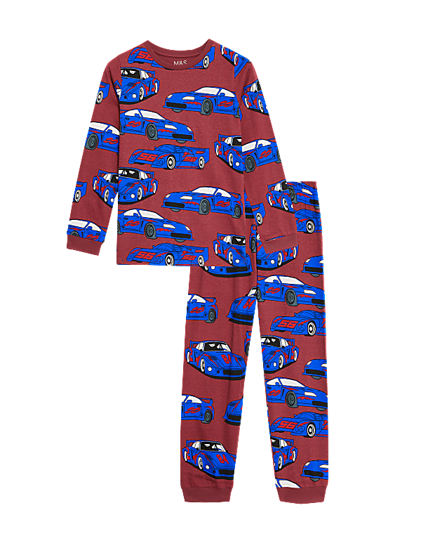 Pure Cotton Car Pyjamas (1-14 Yrs)
