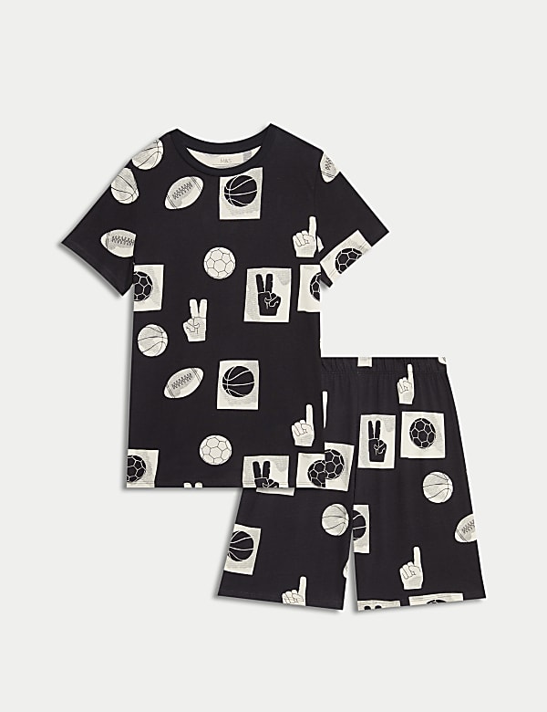Pure Cotton Sports Pyjamas (7-14 Yrs) - RO