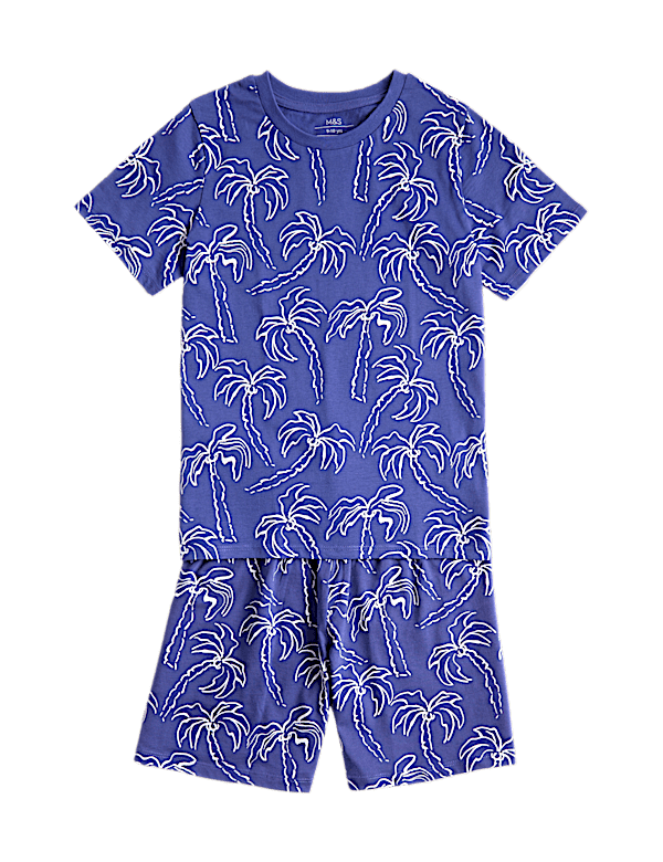 Kids' Palm Tree Graphic Short Pyjamas (1-16 Yrs)