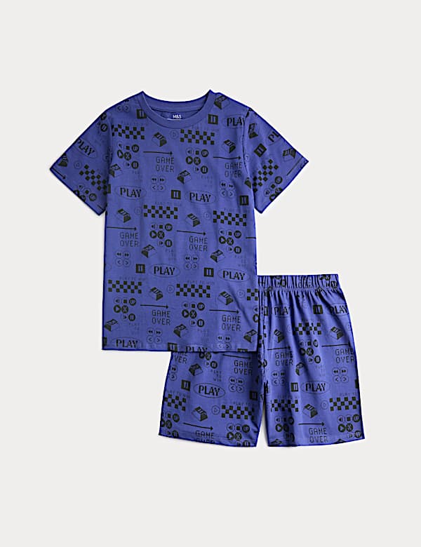 Pure Cotton Gaming Graphic Pyjamas (6-16 Yrs)