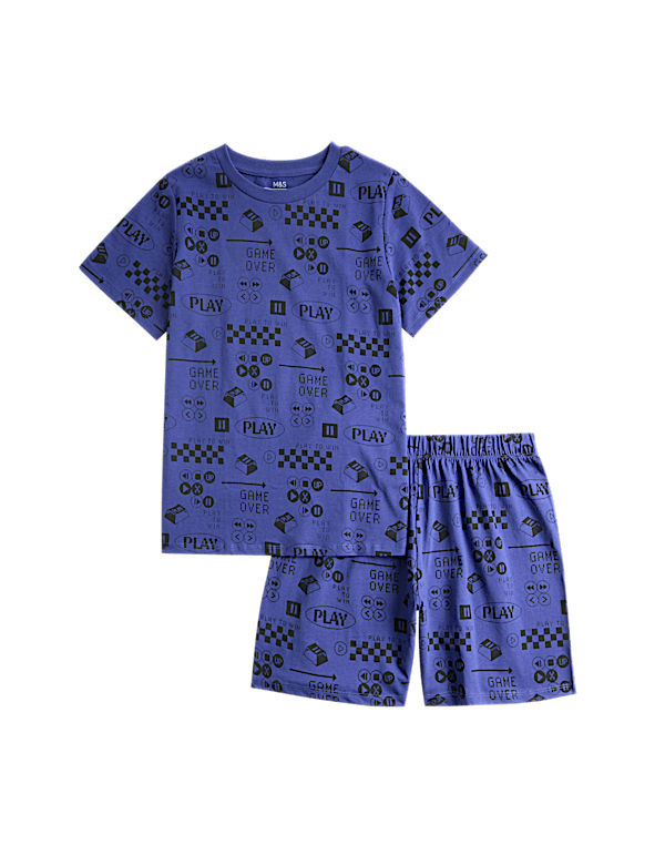 Pure Cotton Gaming Graphic Pyjamas (6-16 Yrs)
