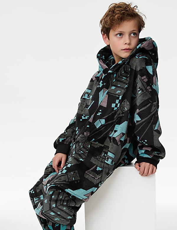 Extra großer Hoodie mit Minecraft™-Motiv (7–16 J.) - DE