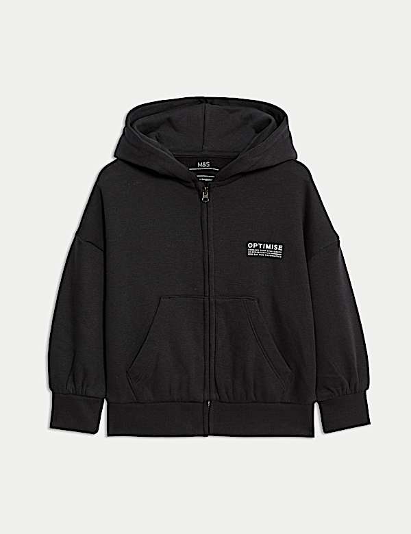 Cotton Rich Zip Hoodie (3-16 Yrs) - RO