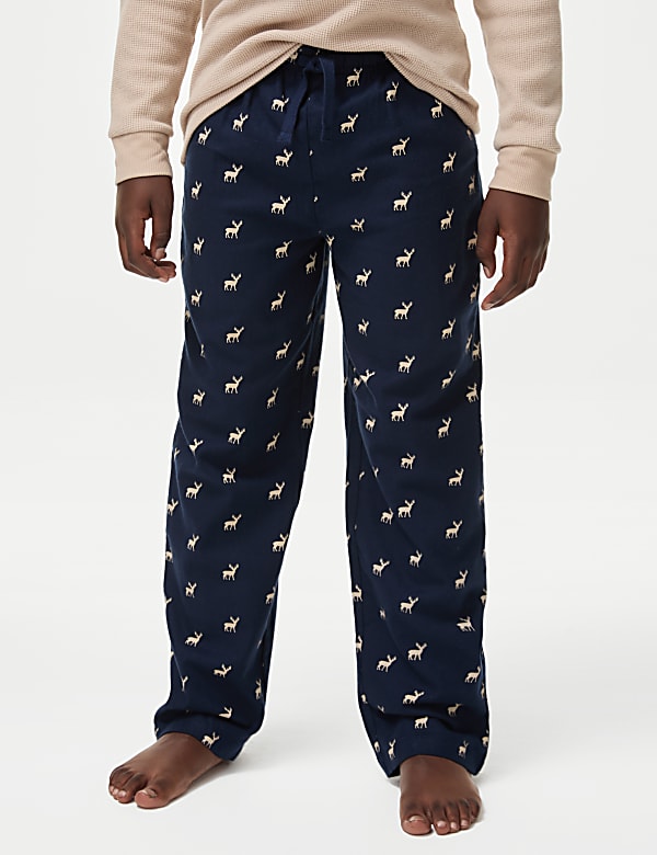 Cosy Waffle Stag Pyjamas (1-16 Yrs)