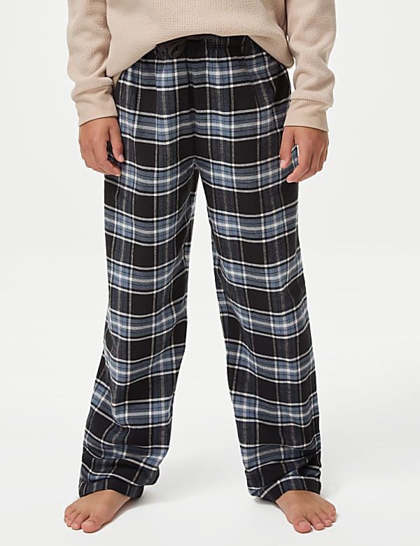 Cosy Waffle Checked Pyjamas (1-16 Yrs)
