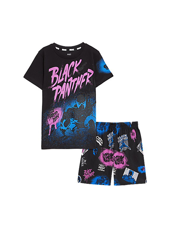 Black Panther™ Short Pyjama Set (6-16 Yrs)