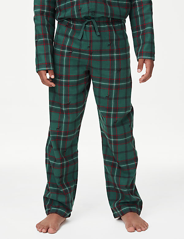 Pure Cotton Checked Pyjamas (1-16 Yrs)