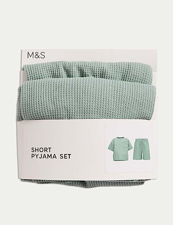 Cotton Blend Waffle Pyjamas (12 Mths-16 Yrs)