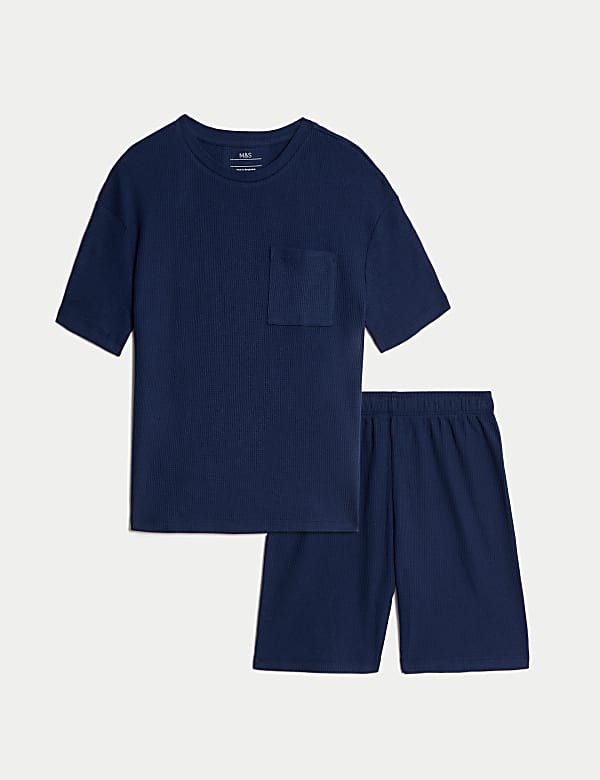Cotton Blend Waffle Pyjamas (12 Mths-16 Yrs)
