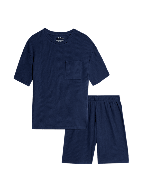 Cotton Blend Waffle Pyjamas (12 Mths-16 Yrs)