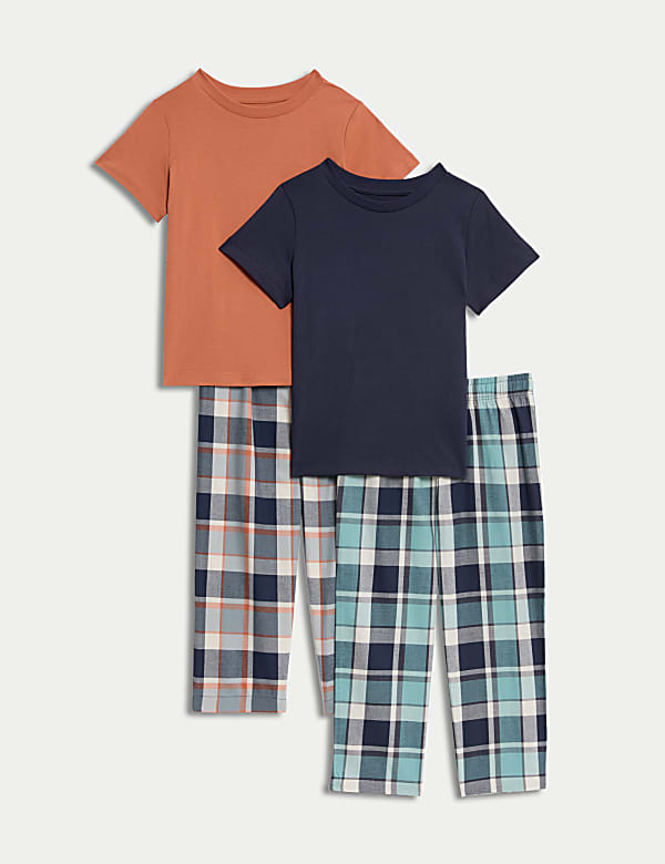 2pk Pure Cotton Pyjama Sets (3-16 Yrs)