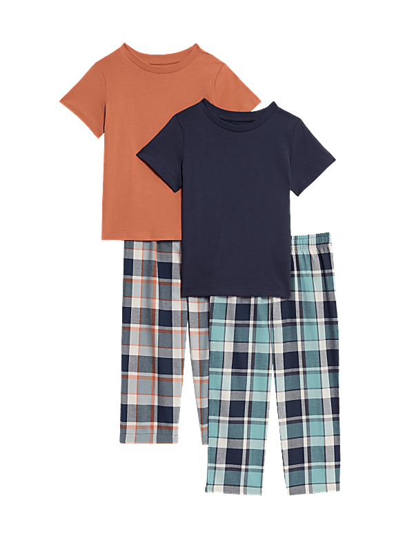 2pk Pure Cotton Pyjama Sets (3-16 Yrs)