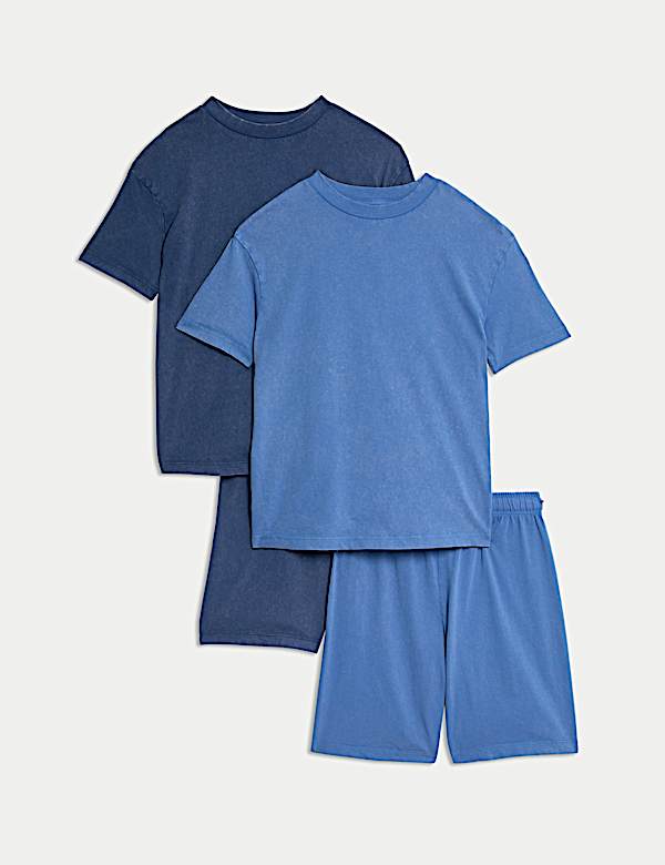 2pk Pure Cotton Pyjama Sets (6-16 Yrs) - DE