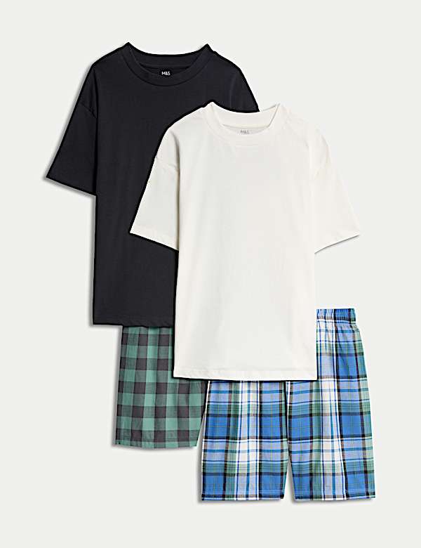 Pure Cotton Checked Pyjamas (6-16 Yrs) - JE