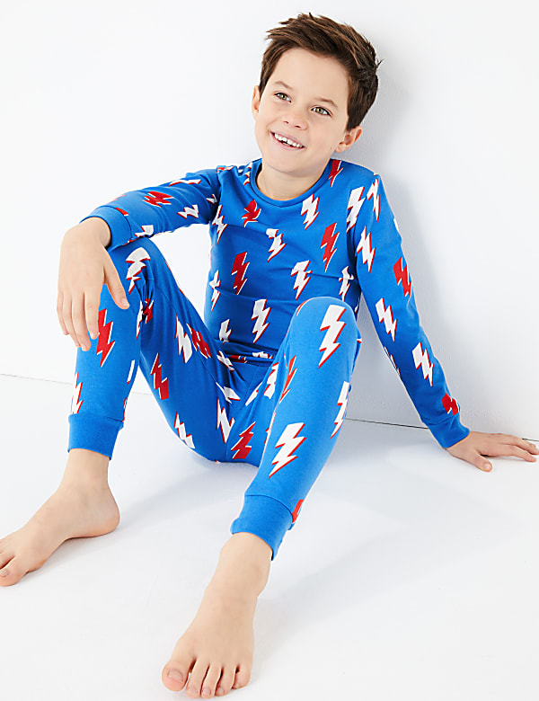 Cotton Rich Lightning Bolt Pyjama Set