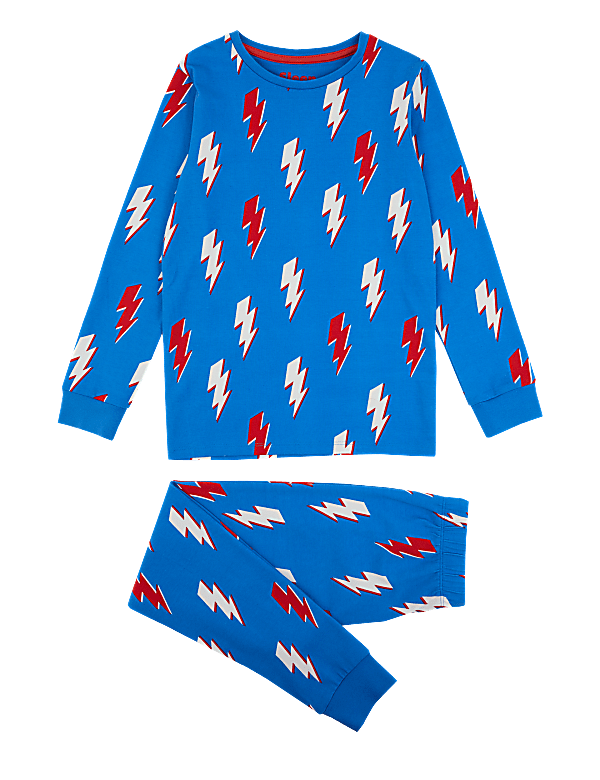 Cotton Rich Lightning Bolt Pyjama Set