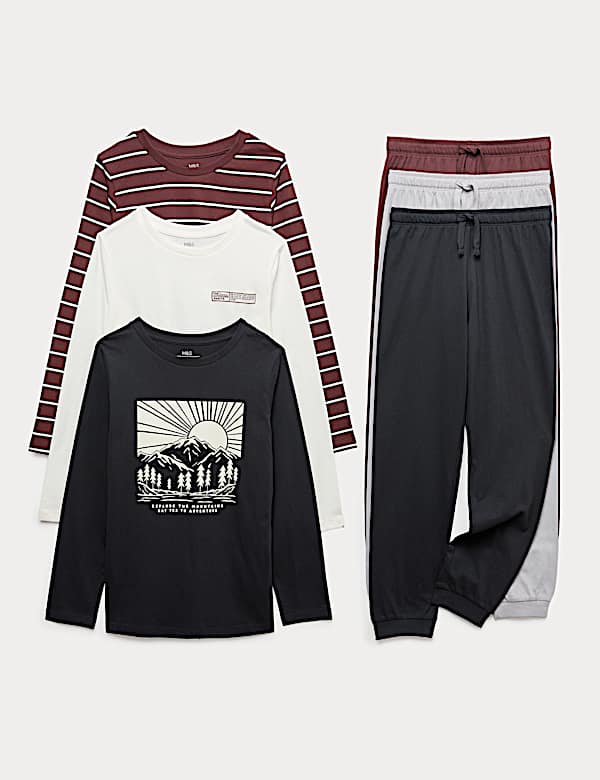 3pk Pure Cotton Graphic Pyjama Sets (6-16 Yrs) - JE