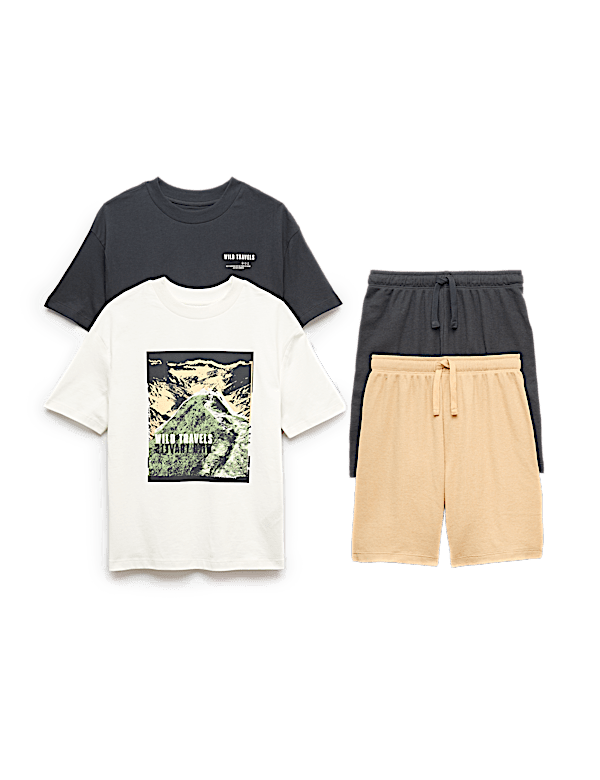 2pk Pure Cotton Pyjamas (6-16 Yrs)