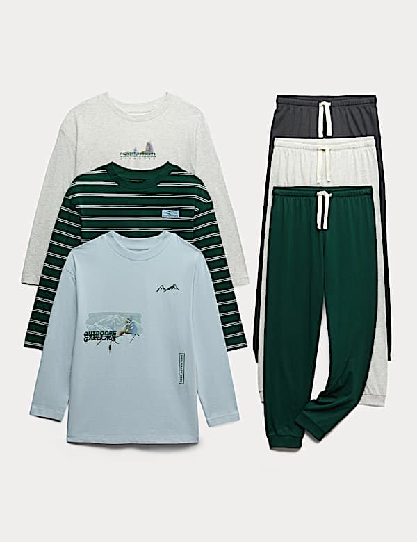 Kids' 3pk Adventure Graphic Pyjama Sets (6-16 Yrs) - KG
