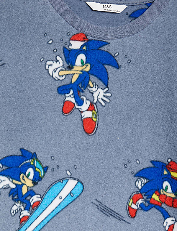 Christmas Fleece Sonic the Hedgehog™ Pyjamas (3-14 Yrs)