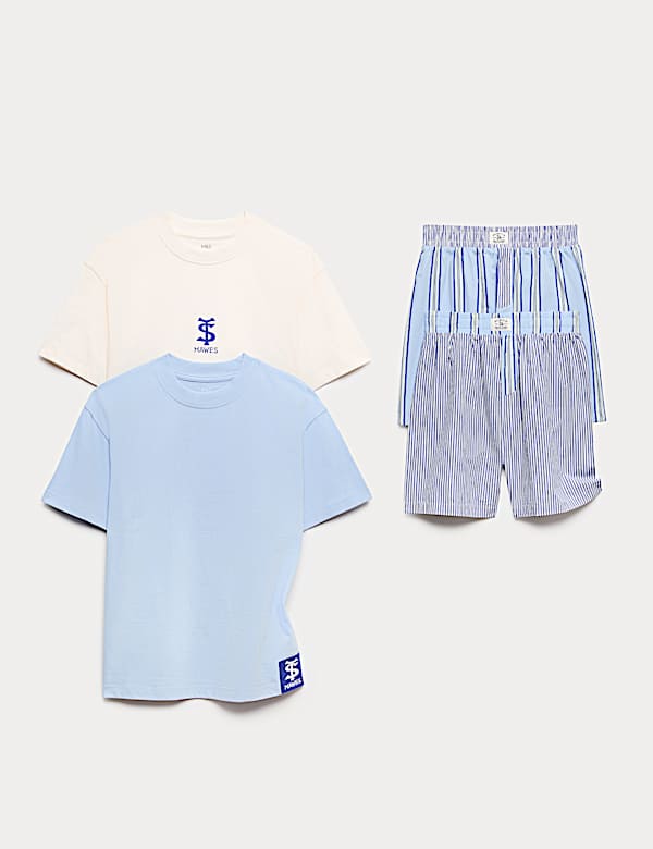 2 Pack Striped Pyjama Sets (6-16 Yrs)