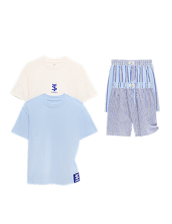 2 Pack Striped Pyjama Sets (6-16 Yrs)