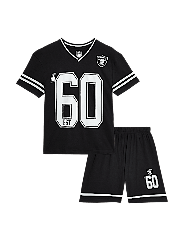 Pure Cotton NFL Raiders Pyjamas (6-16 Yrs)