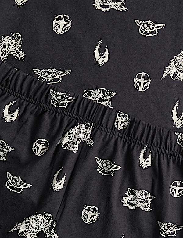 Pure Cotton Disney Mandalorian&trade; Short Pyjamas (6-16 Yrs)