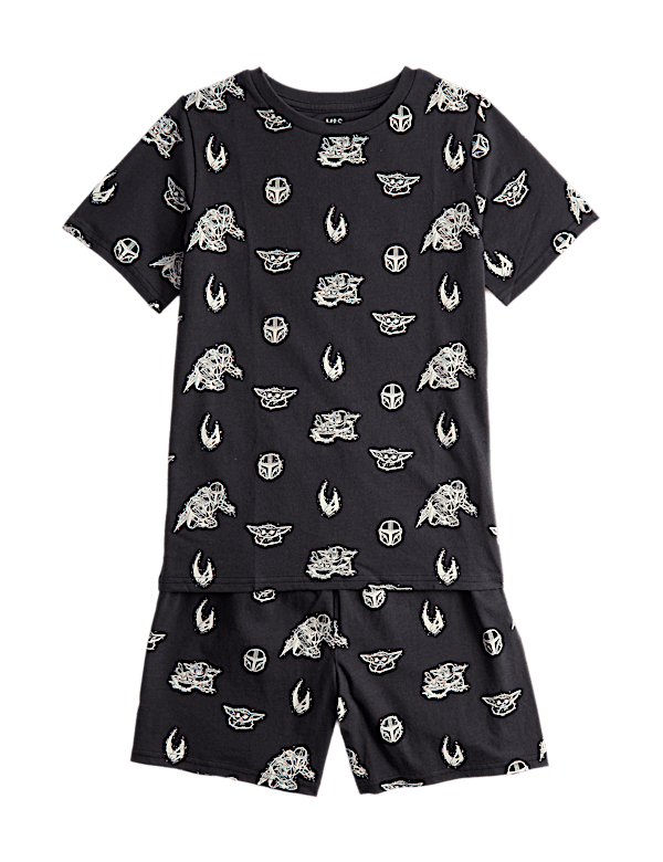 Pure Cotton Disney Mandalorian&trade; Short Pyjamas (6-16 Yrs)