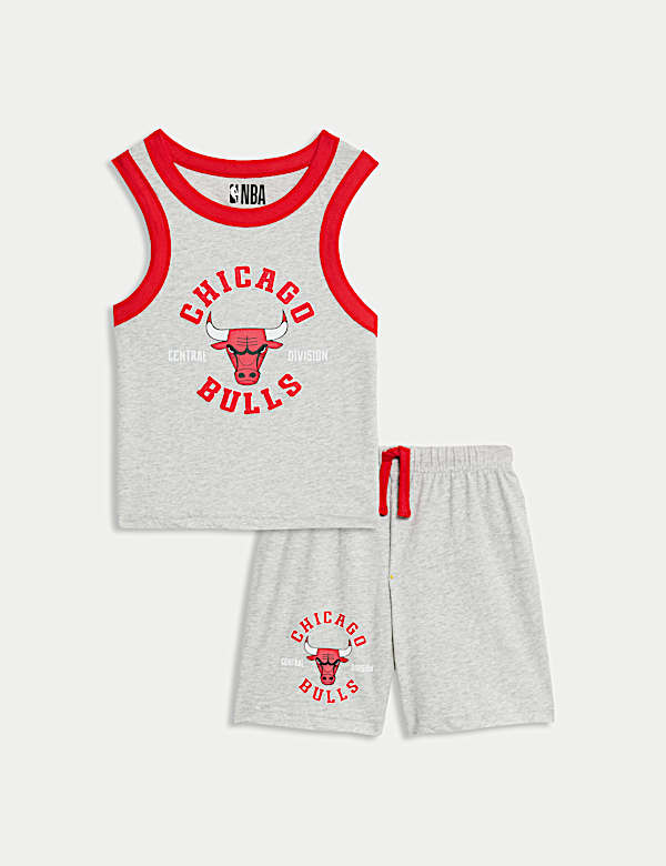 Pure Cotton Chicago Bulls™ Pyjamas (3-16 Yrs) - FI
