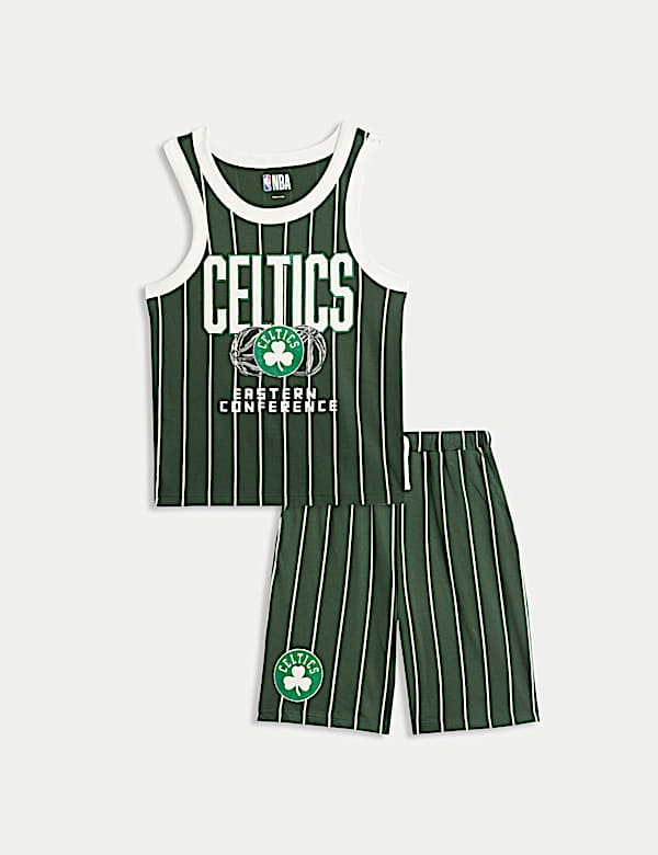 Pure Cotton Boston Celtics™ Pyjamas (3-16 Yrs) - CZ
