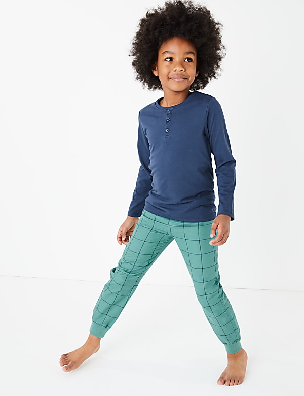 2 Pack Cotton Chill Out Slogan Pyjama Set