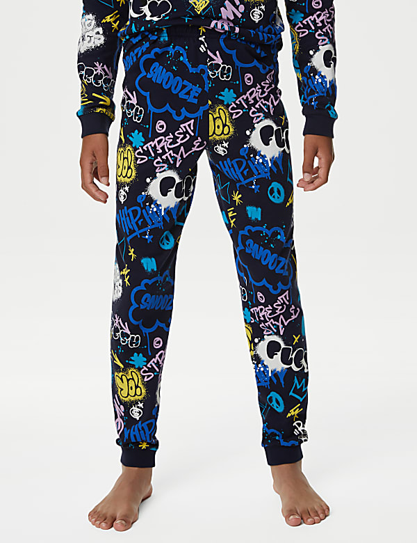 Cotton Rich Graffiti Slogan Pyjamas (7-14 Yrs)