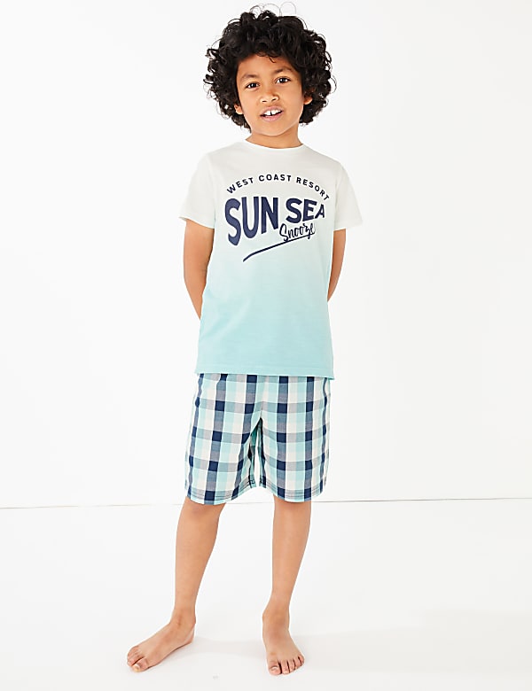 2 Pack Cotton Dip Dye Pyjama Sets (6-16 Yrs)