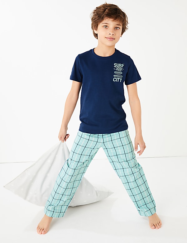 2 Pack Cotton Dip Dye Pyjama Sets (6-16 Yrs)