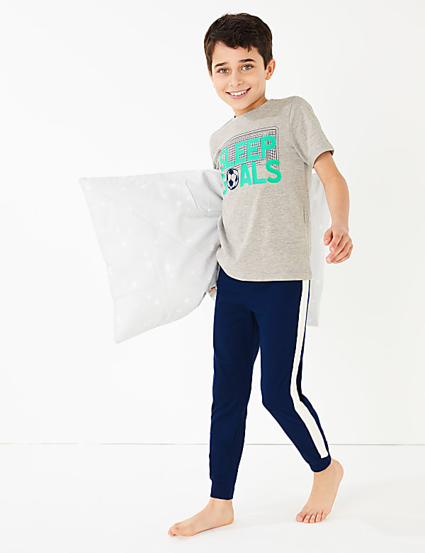 2 Pack Football Print Pyjama Sets