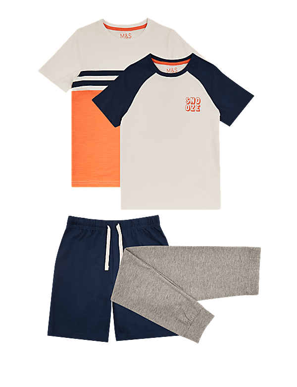 2 Pack Short and Long Leg Pyjama Sets (6-16 Yrs)