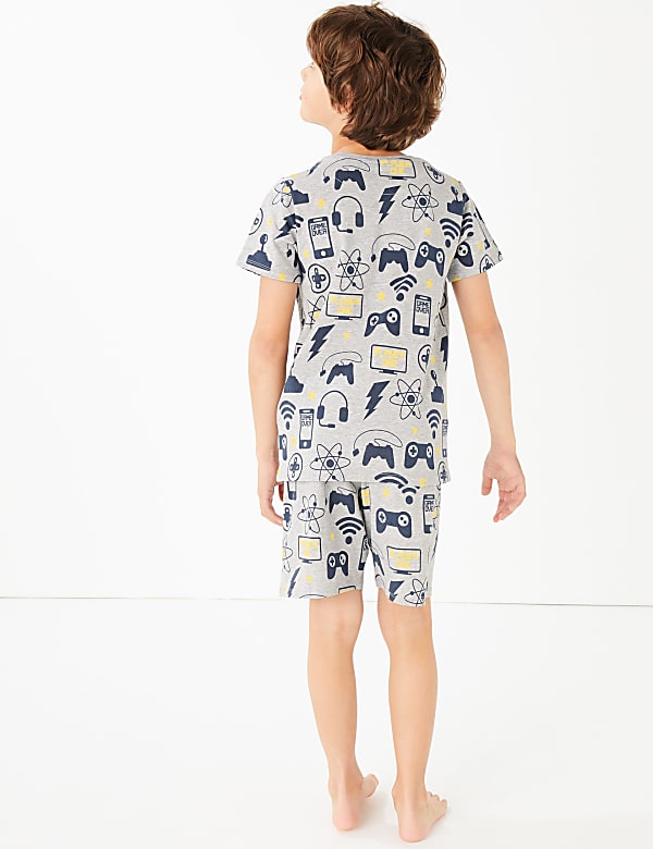 Cotton Gaming Short Pyjama Set (7 - 16 Yrs)