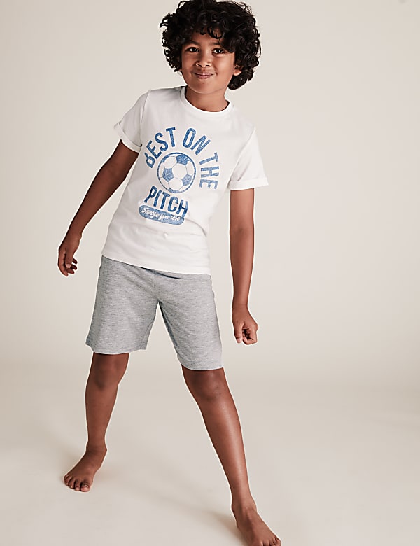 2 Pack Football Print Pyjama Sets (6-16 Yrs)